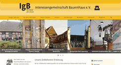 Desktop Screenshot of igbauernhaus.de